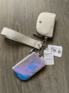 lululemon athletica Iridescent mermaid Dual Pouch Wristlet net
